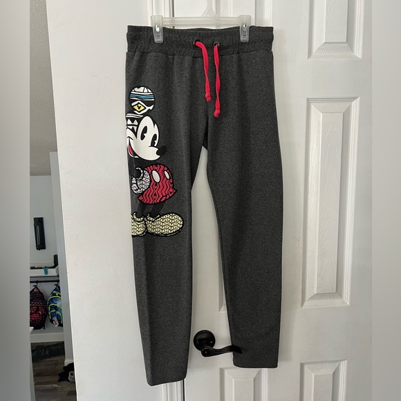 Rare *Disneyland Paris* Mickey Sweatpants - Adult Medium Like New! - Picture 1 of 6